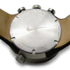 Nike Heritage Alarm Chrono Black Leather Watch WC0054-001 Caseback