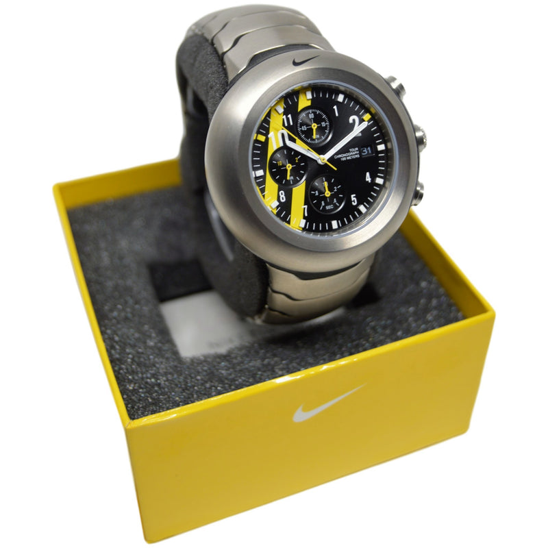 Nike Lance 10_2 Chrono Titanium Watch WA0039-001 Dial